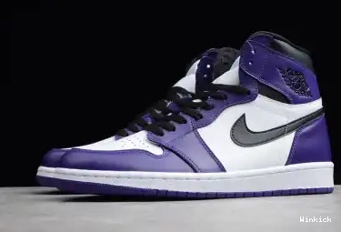 JORDAN COURT AIR 1 PURPLE HIGH 555088-500 0614
